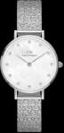 Daniel Wellington DW Uhr Petite Lumine Pressed Piano White MoP Silver 28mm
