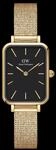 Daniel Wellington DW Uhr Quadro Pressed Evergold Black 20x26mm Gold