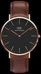 Daniel Wellington DW Uhr Classic Bristol Black Rose Gold 36mm