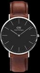 Daniel Wellington DW Uhr Classic St Mawes Black Silver 36mm