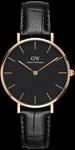 Daniel Wellington DW Uhr Petite Reading Black Rose Gold 32mm