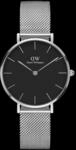 Daniel Wellington DW Uhr Petite Sterling Black 36mm Silver