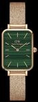 Daniel Wellington DW Uhr Quadro Pressed Melrose Green 20x26mm Rose Gold