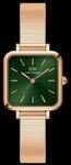 Daniel Wellington DW Uhr Quadro Studio Green Rose Gold 22x22mm