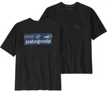 Patagonia M's Boardshort Logo Pocket Responsibili Herren T-Shirt ink black S