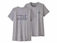 Patagonia Cap Cool Daily Graphic Shirt Damen T-Shirt '73 Skyline: Feather Grey