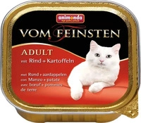 Katzenfutter, Animonda vom Feinsten Adult, Rind und Kartoffelst&uuml;ckchen, 100g