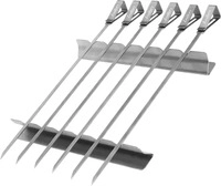 Enders Spie&szlig;e, 6er-Set, grau/schwarz, Edelstahl, 0,7 x 37,5 cm R&uuml;cksendung 14 Tage