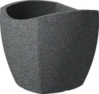 Scheurich Pflanzgef&auml;&szlig; 'Wave Globe Cubo', schwarz granit, ca. &Oslash; 40 x H 36 cm