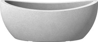 Scheurich Jardiniere 'Wave Globe', Stony Grey, ca. 58 x 24 x H 23 cm R&uuml;cksendung 14