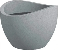 Scheurich Pflanzgef&auml;&szlig; 'Wave Globe', Stony Grey, ca. &Oslash; 30 x H 22 cm R&uuml;cksendung 14