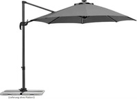 Schneider Schirme Schneider Sonnenschirm 'Rhodos Blacklight', mit LEDs, anthrazit, &Oslash;