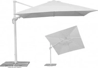 Schneider Schirme Pendelschirm 'Rhodos Twist Bianco', ca. 300 x 300 cm, weiss