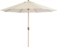 Doppler Kurbelschirm 'Alu-Wood Ultra', natur, &Oslash; ca. 350 cm R&uuml;cksendung 14 Tage