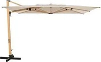Doppler Pendelschirm 'Alu-Wood XL LED Ultra', natur, ca. 400 x 300 cm R&uuml;cksendung 14