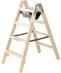 Munk Stufen-Stehleiter Holz - 033808