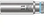 Wera 8790 HMA Deep Steckschl&uuml;sseleinsatz mit 1/4"-Antrieb Cyan - 05004508001 - Cyan