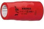 KNIPEX Steckschl&uuml;sseleinsatz (Doppel-Sechskant) mit Innenvierkant 1/2 Zoll 55...