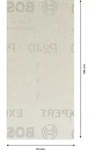 Bosch EXPERT M480 Schleifnetz f&uuml;r Schwingschleifer, 93 x 186mm, 50-tlg., K240 -
