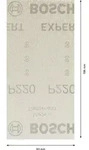 Bosch EXPERT M480 Schleifnetz f&uuml;r Schwingschleifer, 93 x 186mm, 50-tlg., K220 -