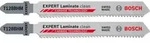 Bosch EXPERT Laminate Clean T 128 BHM Stichs&auml;geblatt, 2 Stk. - 2608901707