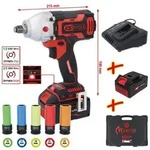 KS Tools eMONSTER 1/2 Zoll Brushless-Akku-Schlag-Schrauber-Satz, 9-tlg - 515.6100