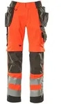 MASCOT Wigan Hose mit H&auml;ngetaschen SAFE SUPREME Hi-vis Rot / Dunkelanthrazit 45 -