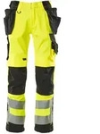 MASCOT Wigan Hose mit H&auml;ngetaschen SAFE SUPREME Hi-vis Gelb / Schwarz 49 -