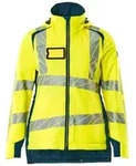 MASCOT Damen Winterjacke ACCELERATE SAFE Hi-vis Gelb / Dunkelpetroleum XXL -