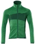 MASCOT Herren Fleecepullover mit Rei&szlig;verschluss ACCELERATE Grasgr&uuml;n / Gr&uuml;n...