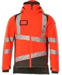 MASCOT Herren Winterjacke ACCELERATE SAFE Hi-vis Rot / Dunkelanthrazit XXL -