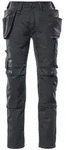 MASCOT Kassel Hose mit H&auml;ngetaschen UNIQUE Schwarz 46 - 17731-442-09-76C46 -...