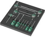 Wera 9713 Schaumstoffeinlage Hex Schraubendreher Set 1, 12-teilig - 05150104001