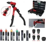 KS Tools 3 in 1 Handnietzangen-Satz, drehbar, 12-tlg. - 150.9820