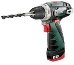 Metabo Akku-Bohrschrauber PowerMaxx BS Basic Kunststoffkoffer - 12V 2x2Ah Li-Power +