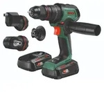 Bosch Akku-Schlagbohrmaschine AdvancedImpact 18V-80 QuickSnap,2x Akku 2.5Ah,Aufs&auml;tze