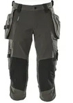 MASCOT Dreiviertel-Hose mit H&auml;ngetaschen ADVANCED Dunkelanthrazit 42 -