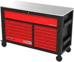 KS Tools PERFORMANCEplus P45 SCHWARZ-ROT Werkstattwagen mit 14 Schubladen - 873.7014