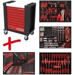 KS Tools Performanceplus Werkstattwagen-Satz P10 mit 241 Werkzeugen f&uuml;r 4 Schubladen