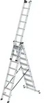 Munk Stufen-Mehrzweckleiter 3-teilig mit nivello&reg;-Traverse - 033324