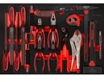KS Tools Zangen- Hammer- und Mei&szlig;el-Satz in Schaumstoffeinlage, 17-tlg - 811.0017