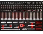 KS Tools 3-8'' Steckschl&uuml;ssel-Satz in Schaumstoffeinlage, 124-tlg - 811.0124