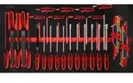 KS Tools Schraubendreher- - und Feilen-Satz in Schaumstoffeinlage, 42-tlg - 813.0042