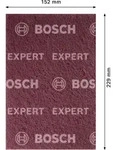 Bosch EXPERT N880 Vliesscheibe zum Handschleifen rot - 2608901215 - rot