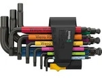 Wera 950/9 Hex-Plus Multicolour Imperial 3 Winkelschl&uuml;sselsatz, z&ouml;llig, BlackLaser