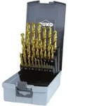 RUKO Spiralbohrer-Satz DIN 338 Typ N HSS TiN - 25-tlg. - 250215TRO