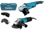Makita Winkelschleifer-Set 230 mm, 2.200 W, 125 mm, 840 W - DK0054G