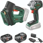Bosch Combo Kit 18VUniversalImpactDrive+UniversalPump, 1x PBA 18V 2.0Ah+PBA 18V 4.0Ah