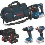 Bosch Combo Kit 18V-Set mit 3 Werkzeugen: GSR + GDX + GBH + 3x5.0Ah + GAL 12V/18V-80