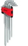 KS Tools Torx-Winkelstiftschl&uuml;ssel-Satz mit Bohrung, XL, 10-tlgTB8-TB50 - 151.4800